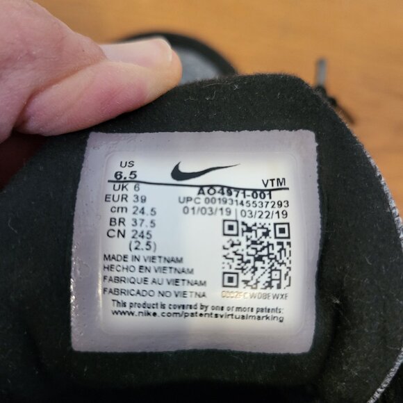 Nike Air Max 270 React Running Shoes Mens 6.5 Black Gray Sneakers AO4971-001 - Picture 6 of 13